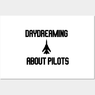 daydreaming about pilots with plane 2 Posters and Art